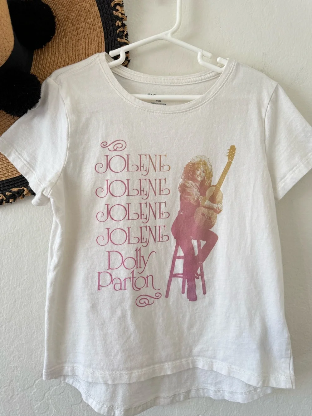 Girl’s Old Navy Dolly Parton Jolene Short Sleeve Graphic Tee Size 8